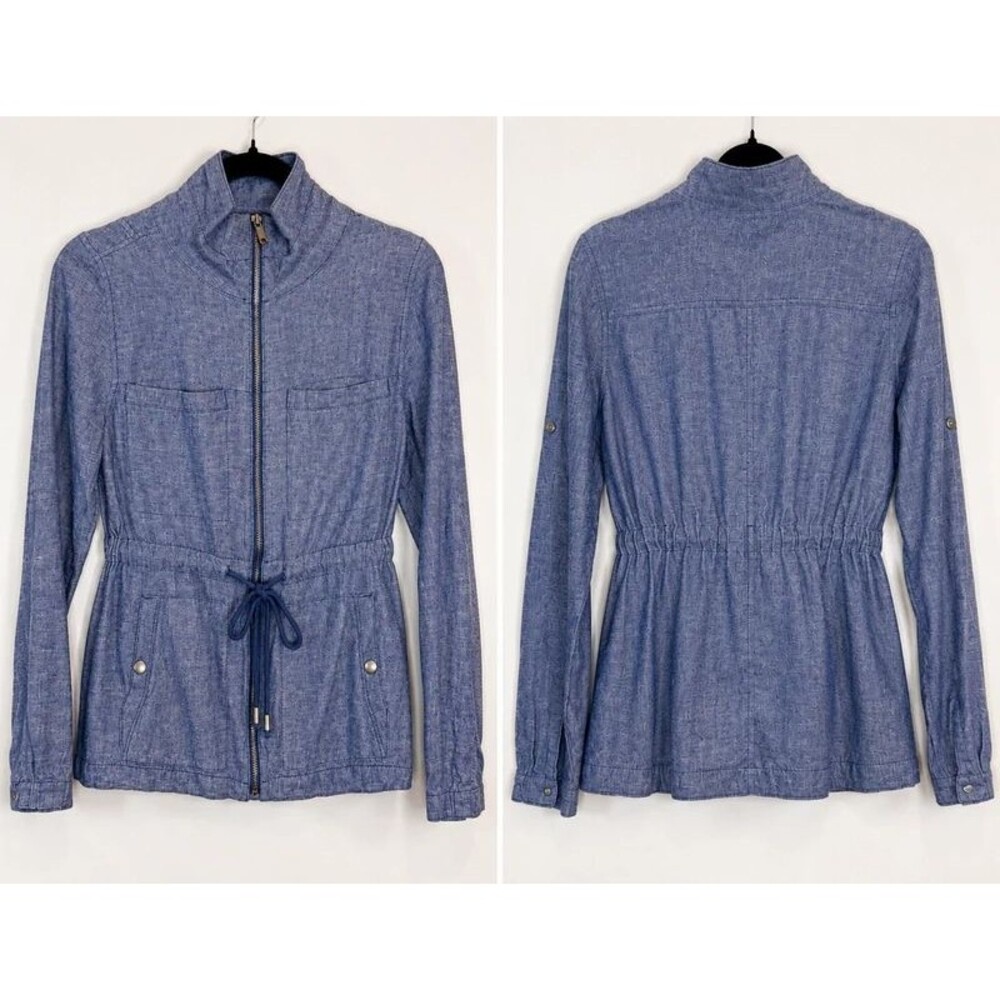 Old Navy Blue Chambray Utility Jacket | Size XS